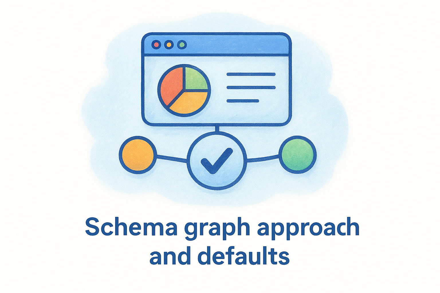 Schema graph approach and defaults