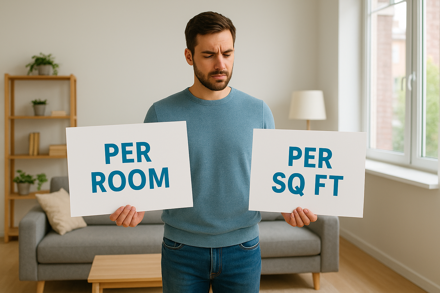 Per room vs per square foot pricing in New York