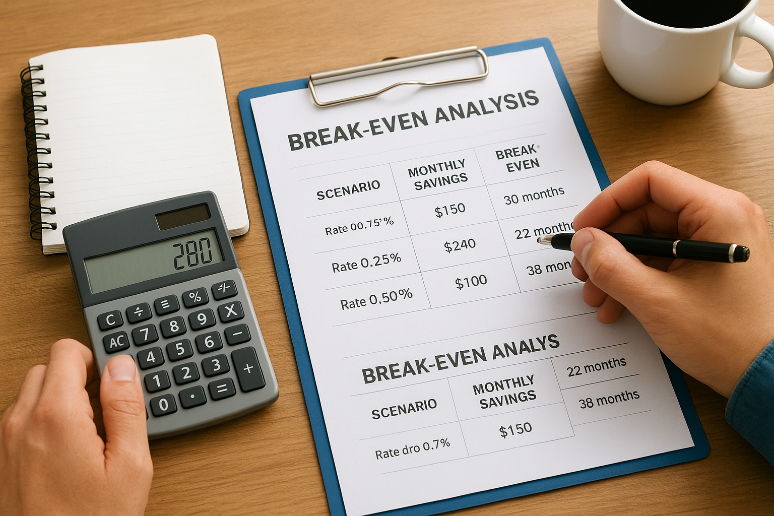 Calculate your break-even point