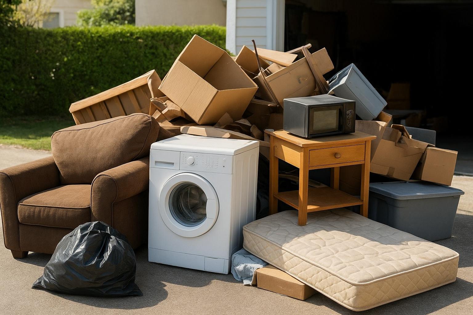 2. Household junk from cleanouts and moving