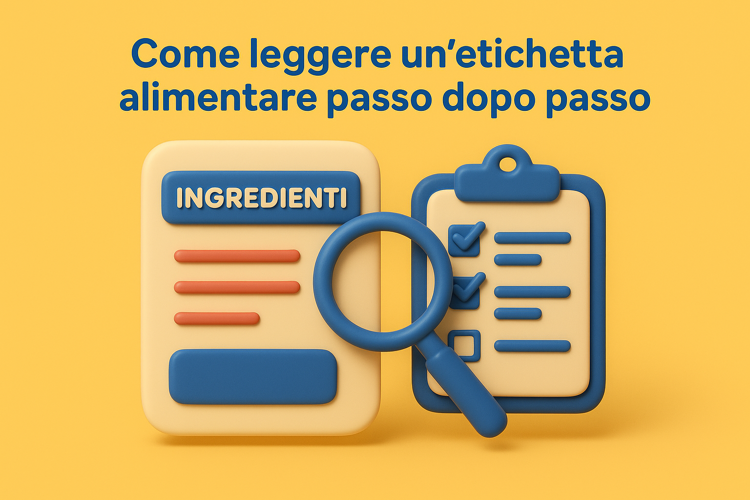 Come leggere un'etichetta alimentare passo dopo passo