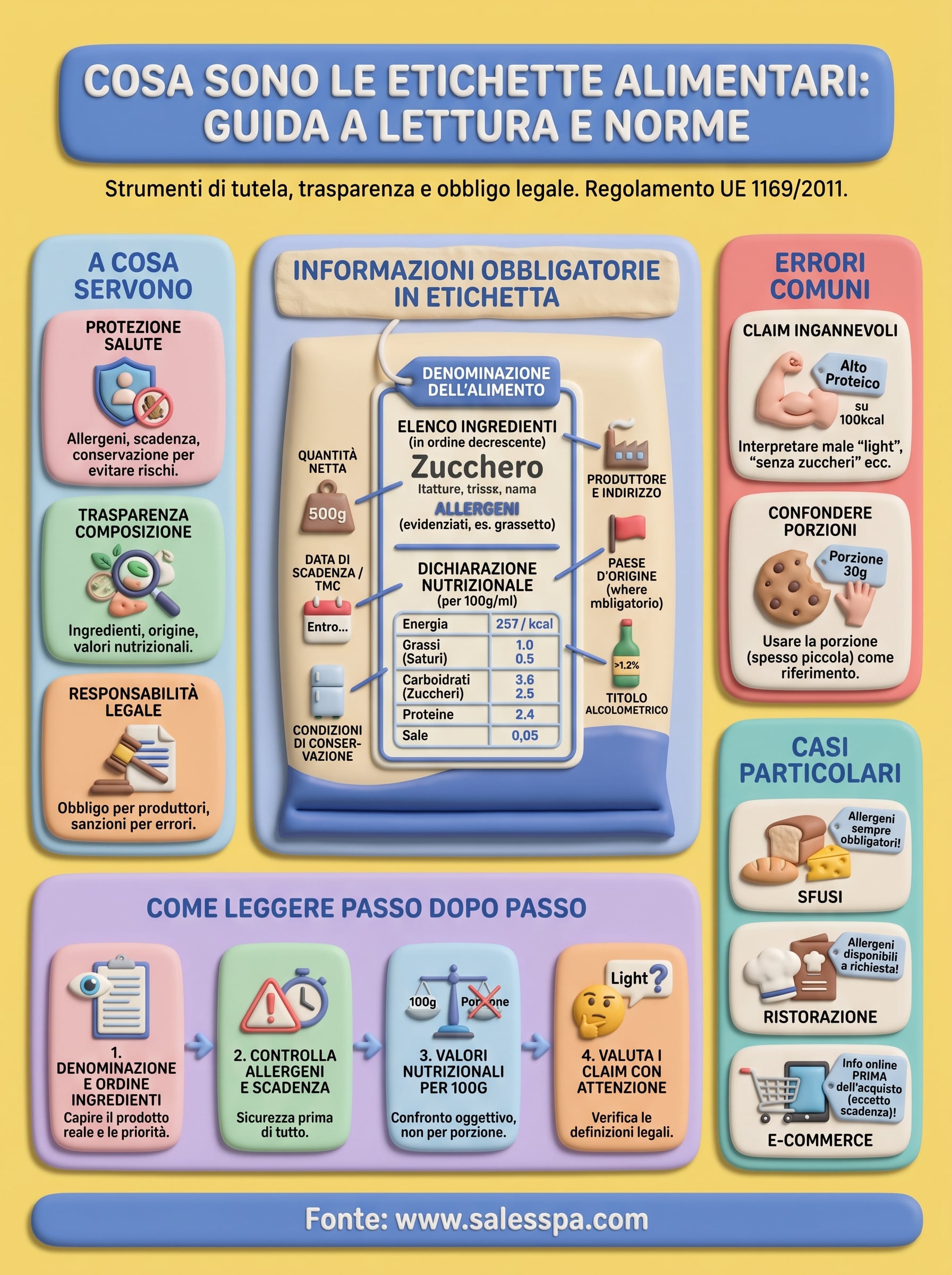 cosa sono le etichette alimentari infographic