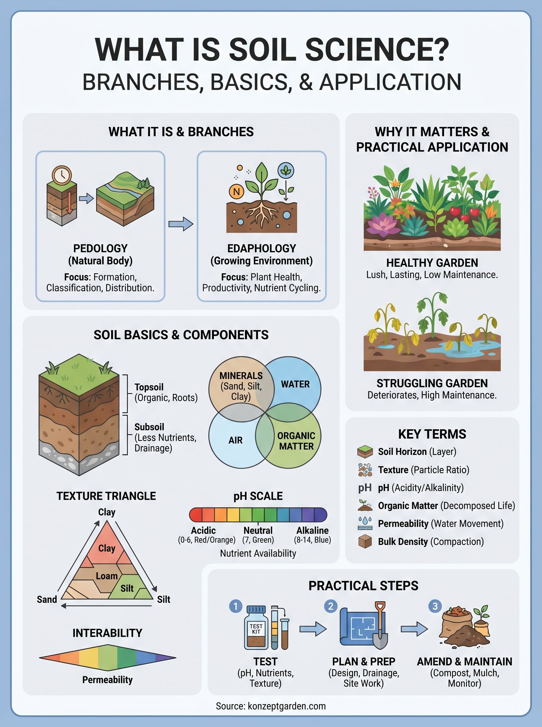 what is soil science infographic