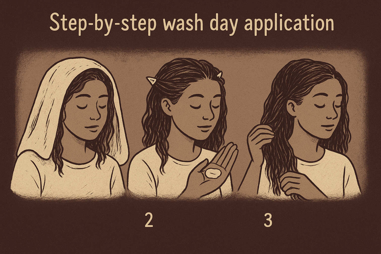 Step-by-step wash day application
