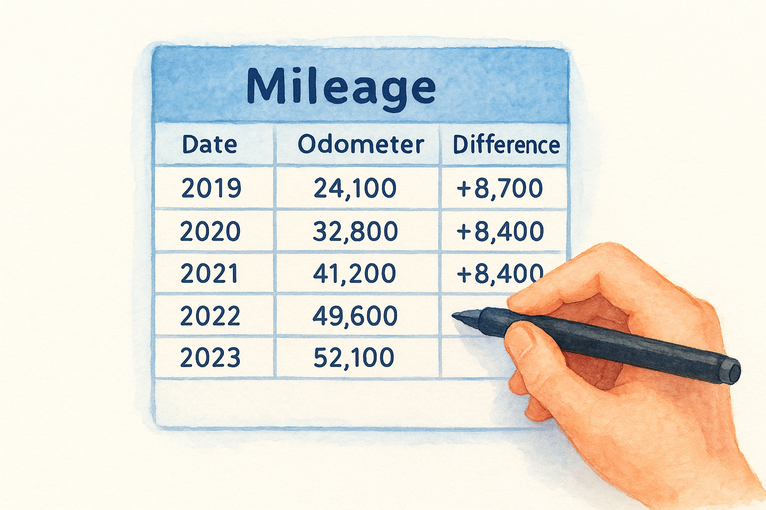 Check the mileage trail first