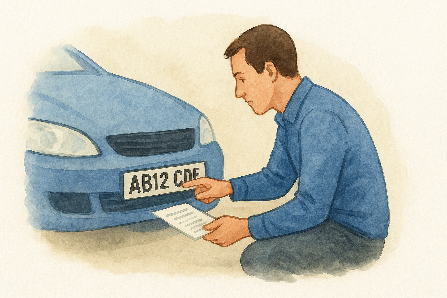 How to cross-check the plate against the physical car