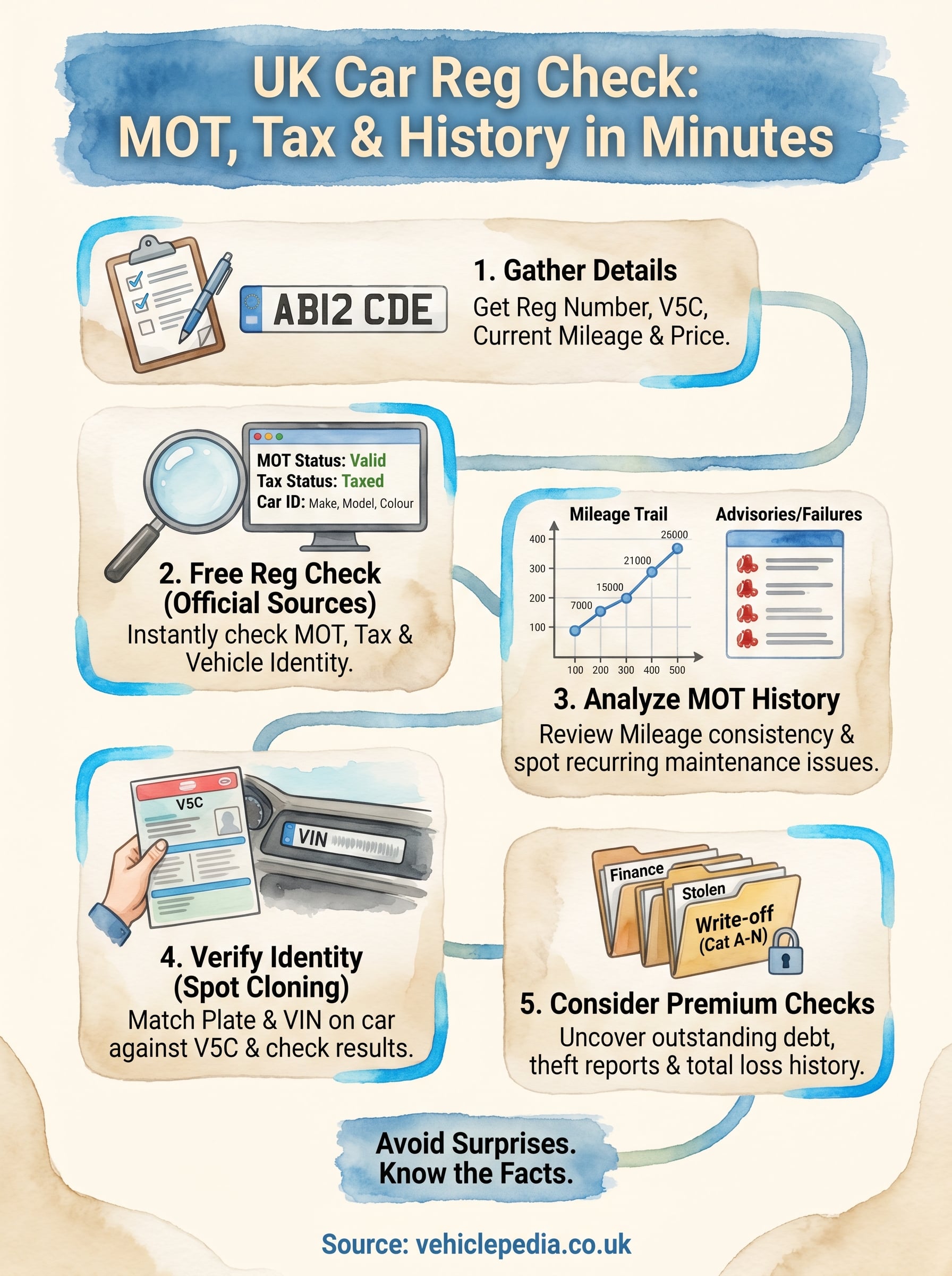 car reg check uk infographic