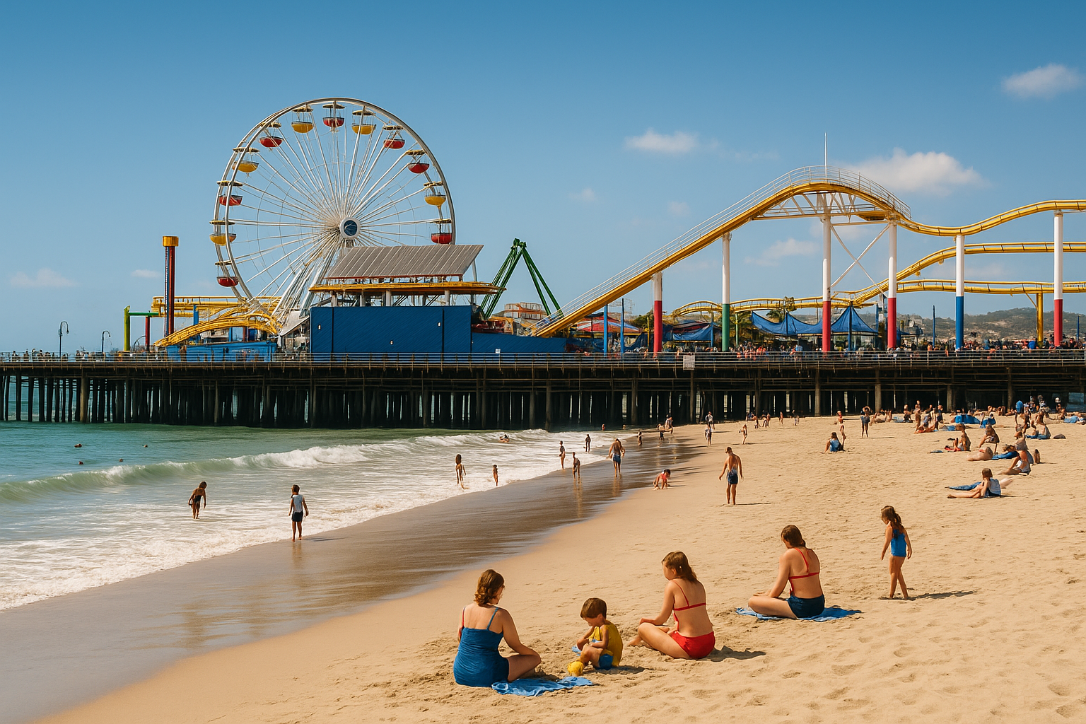 3. Spend the day at Santa Monica Pier and the beach