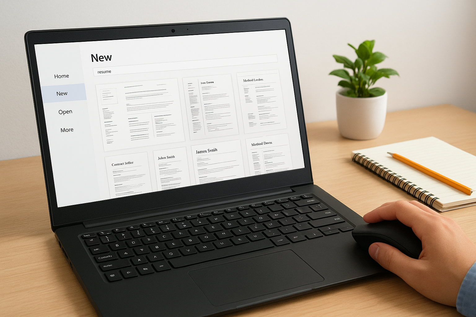 Use Word's built-in resume templates
