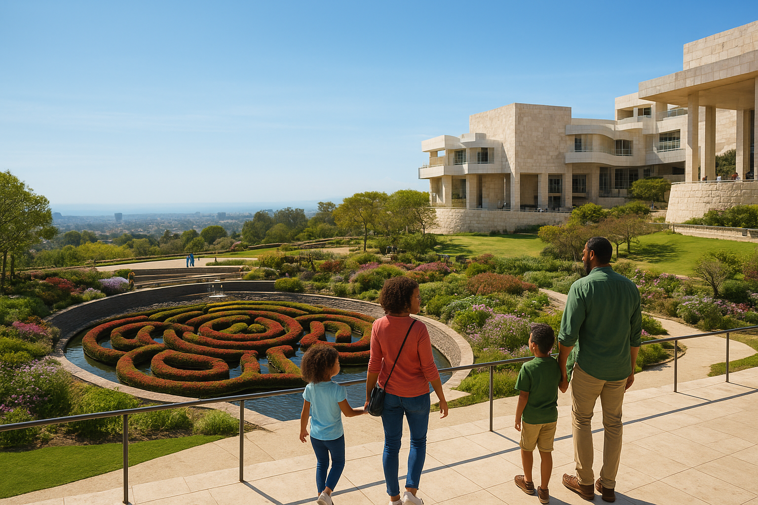 9. Visit the Getty Center for views, gardens, and art