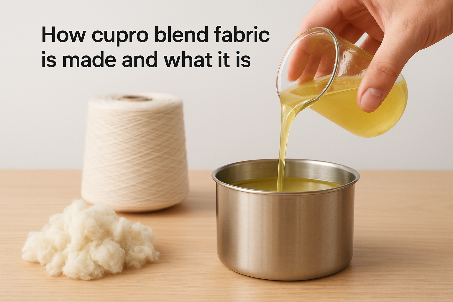 How cupro blend fabric is made and what it is
