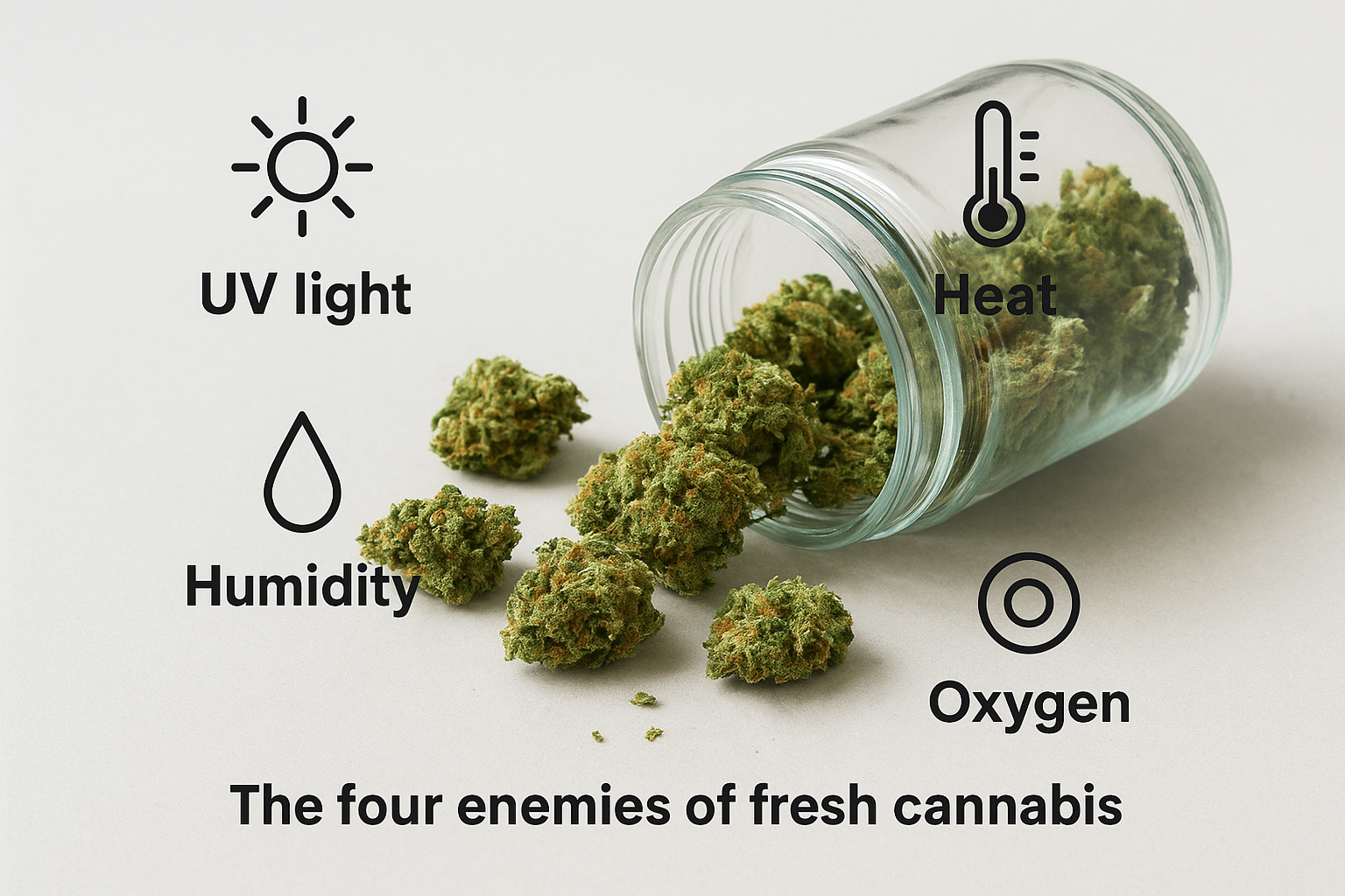 The four enemies of fresh cannabis