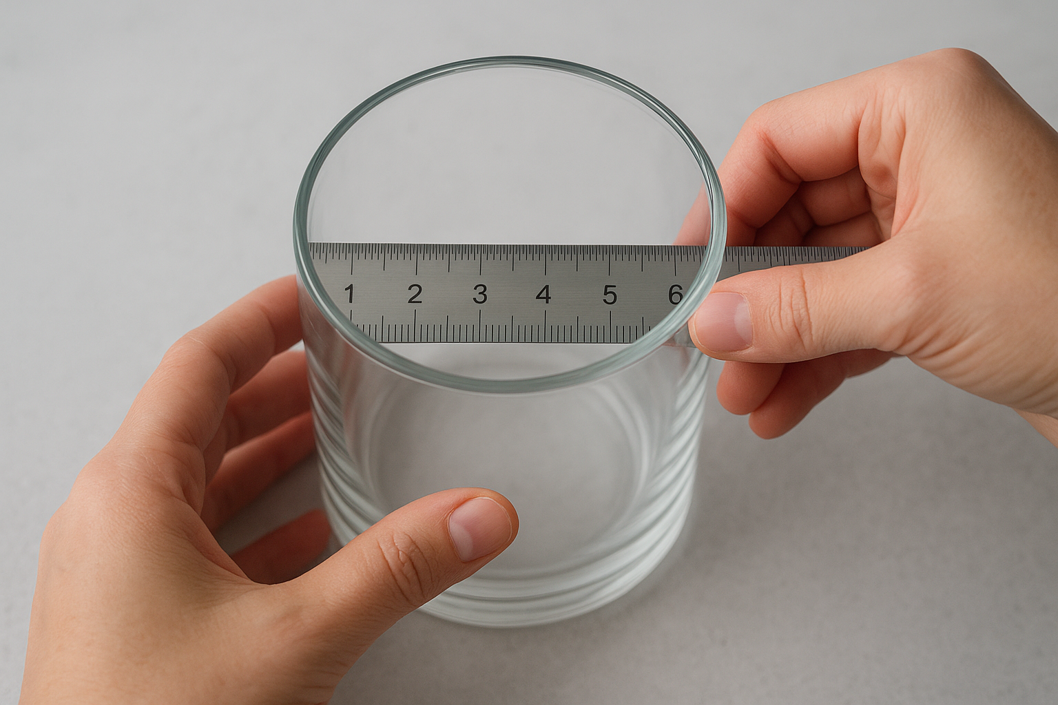 How to measure container diameter