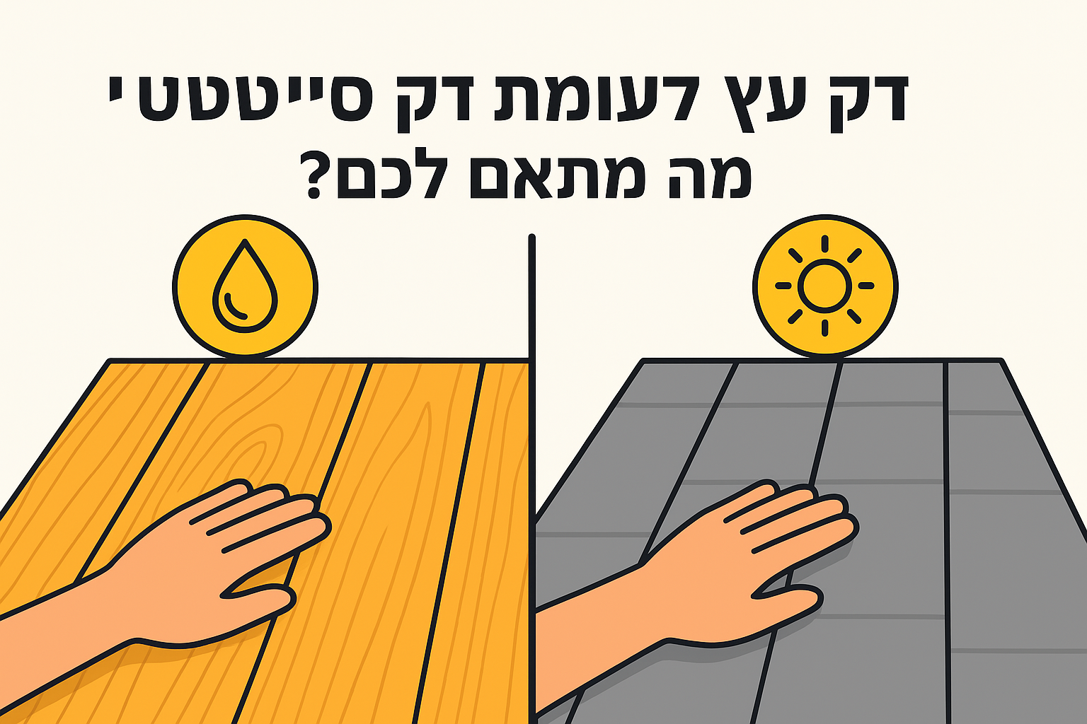 דק עץ לעומת דק סינטטי: מה מתאים לכם?