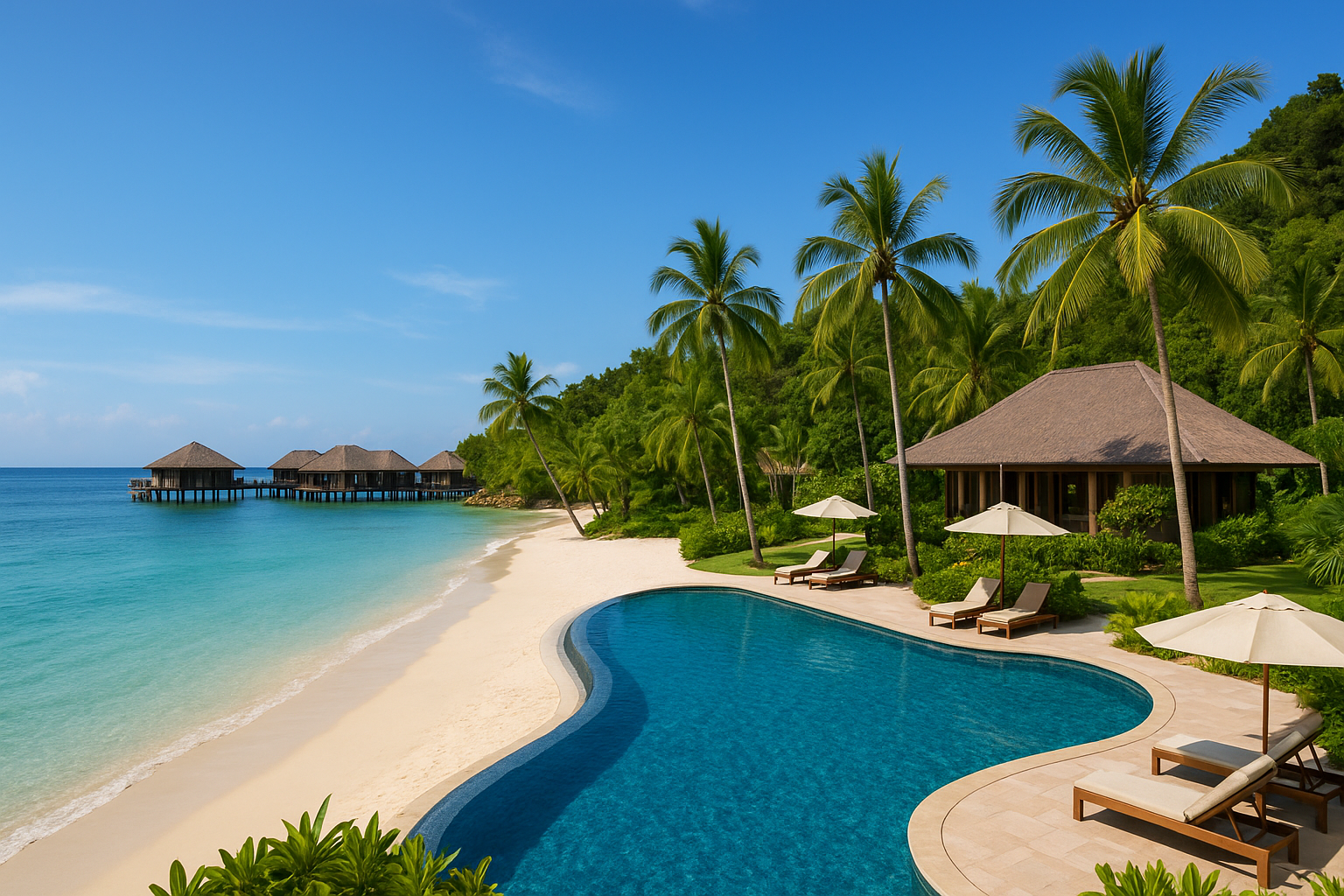 Beach vibe, rooms, and resort facilities