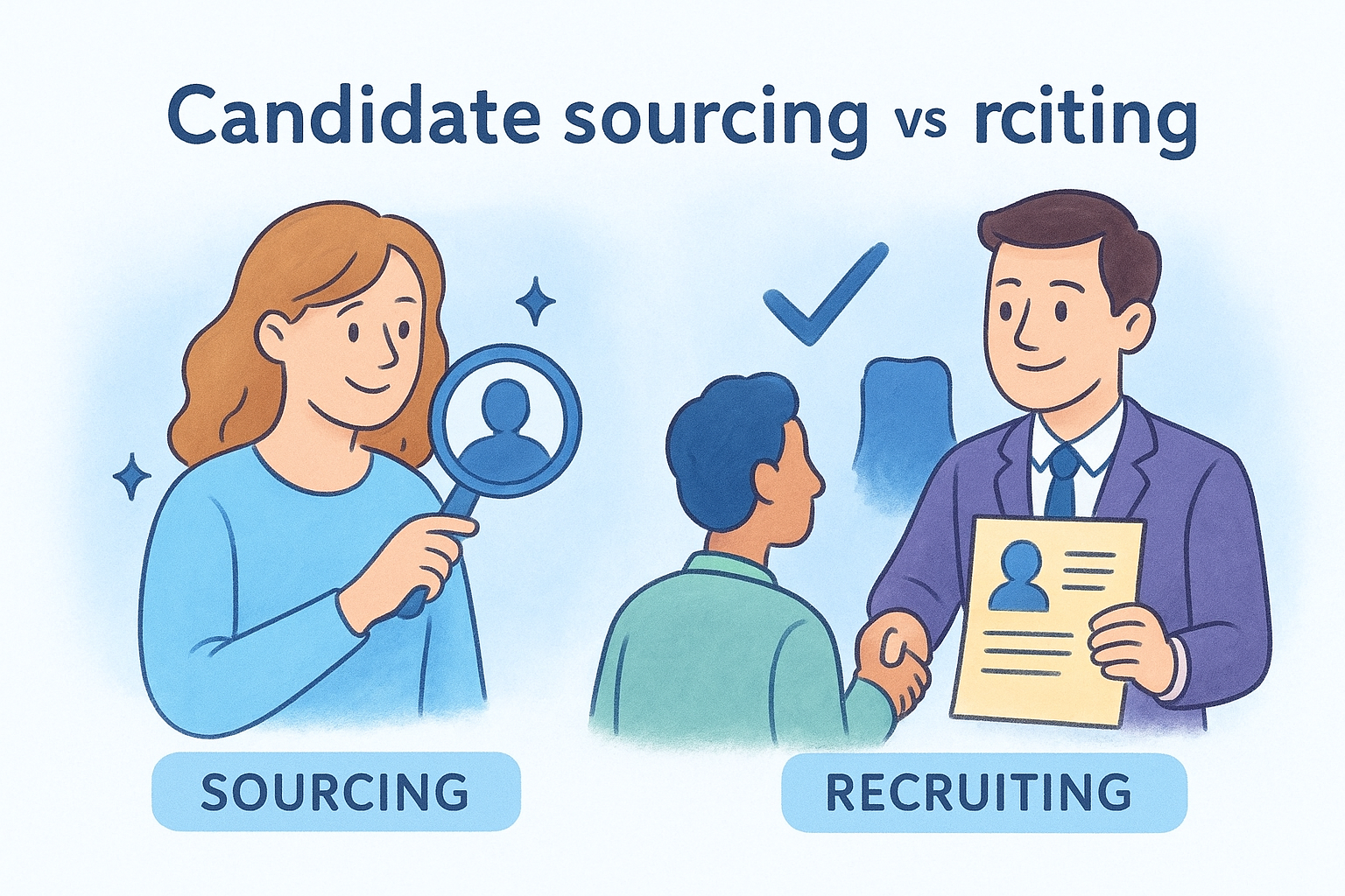 Candidate sourcing vs recruiting