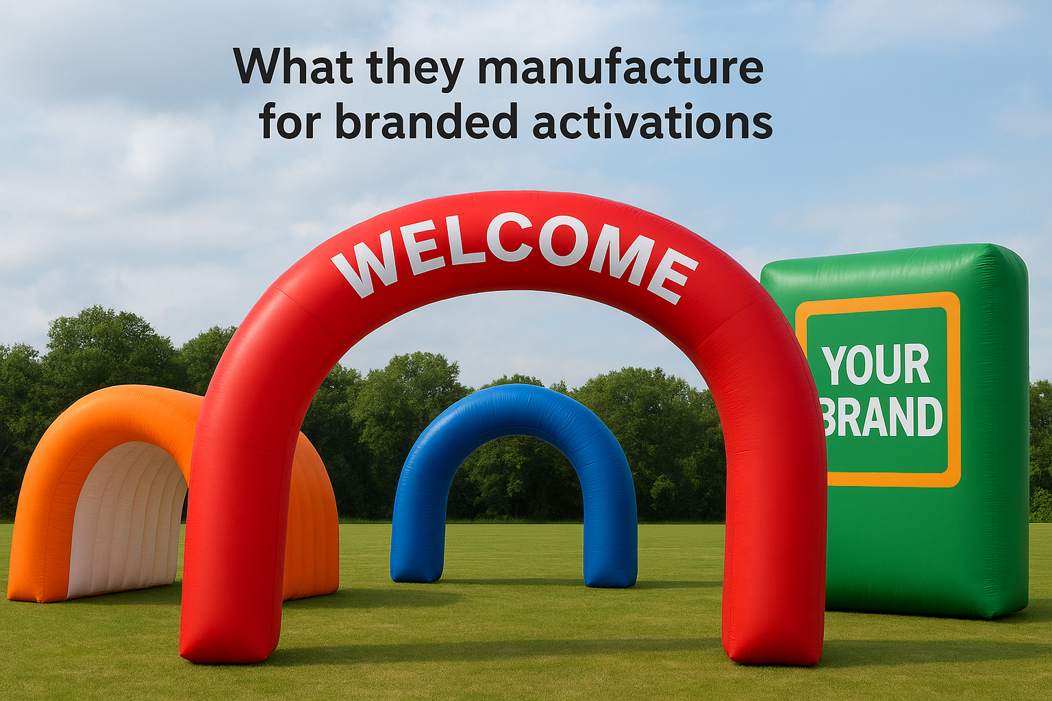 What they manufacture for branded activations