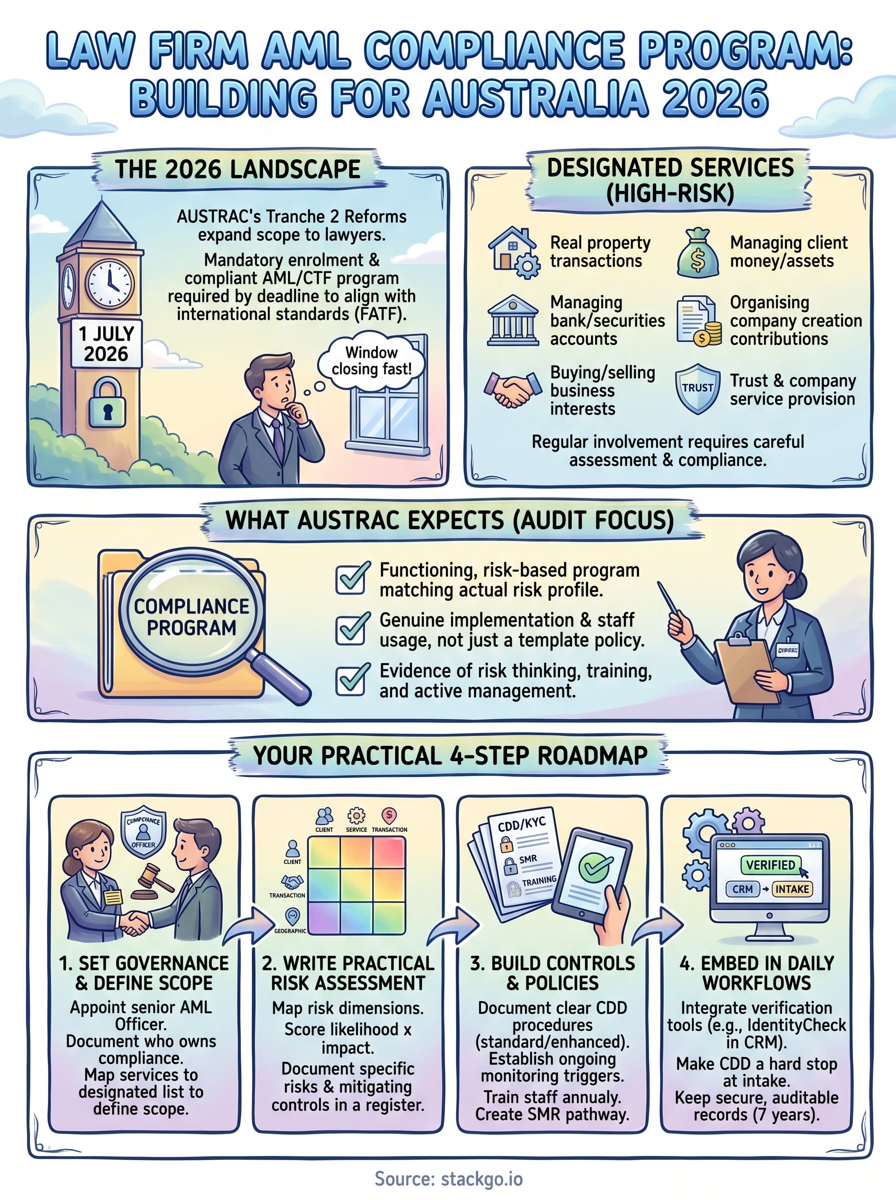 law firm aml compliance program infographic