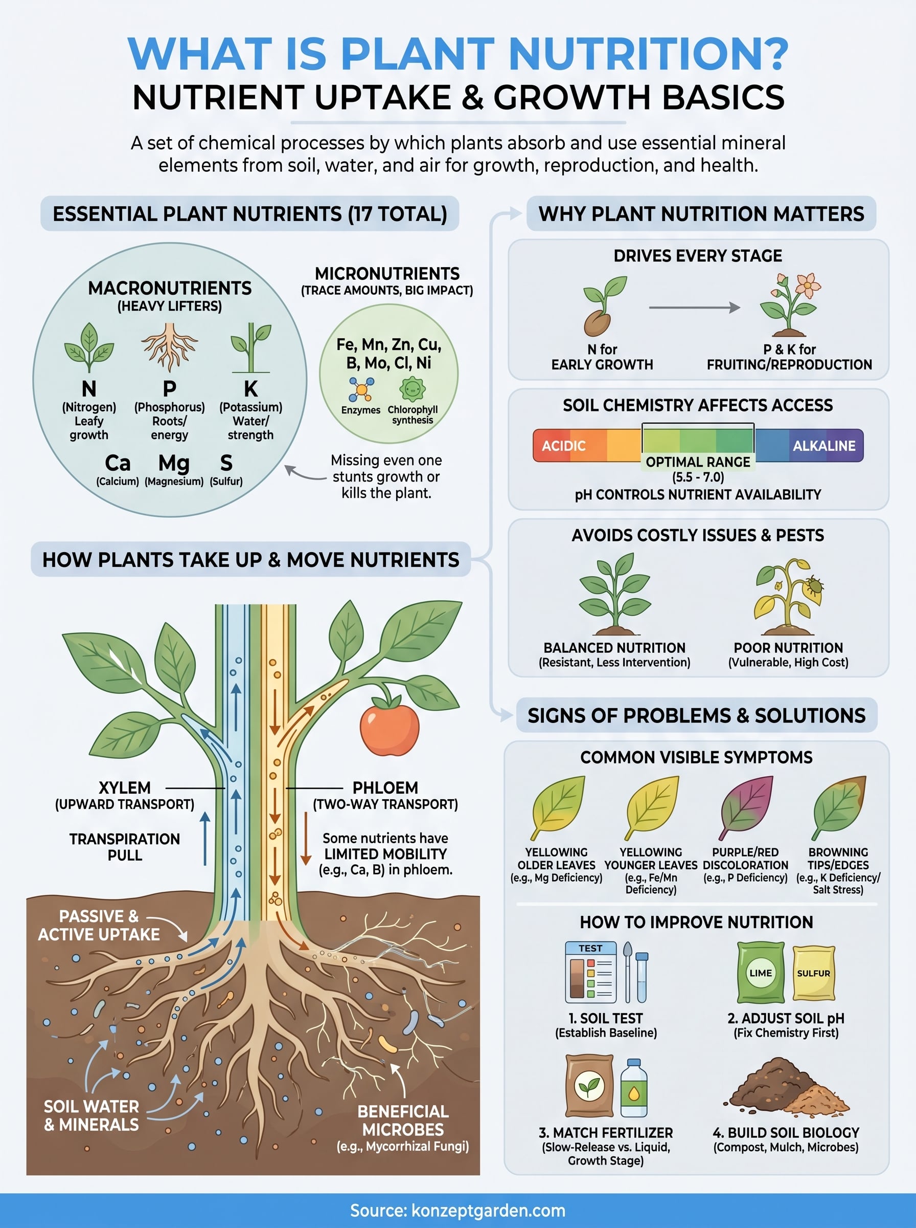 what is plant nutrition infographic
