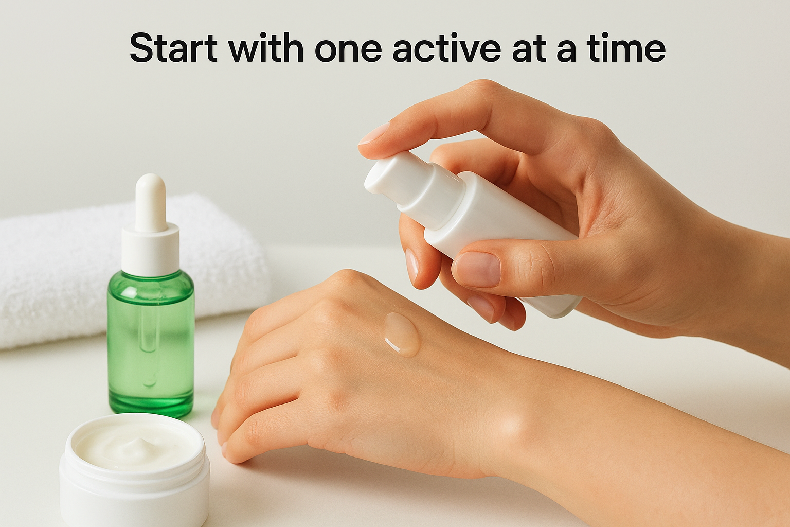 Start with one active at a time
