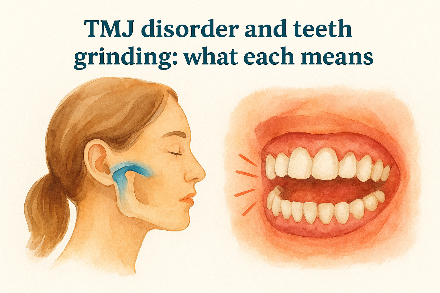 TMJ disorder and teeth grinding: what each means