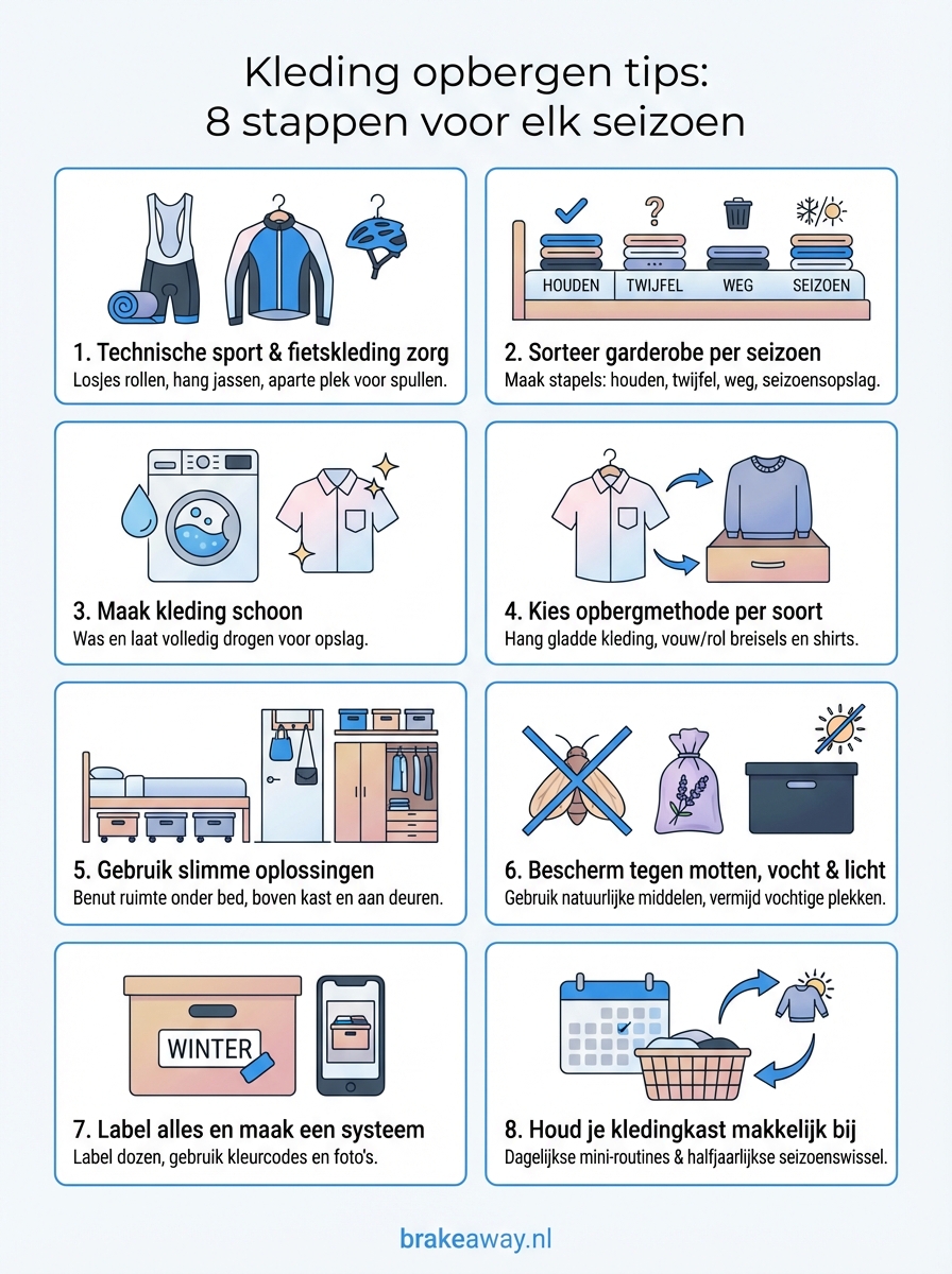kleding opbergen tips infographic