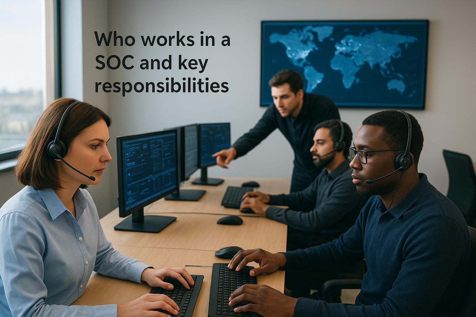Who works in a SOC and key responsibilities