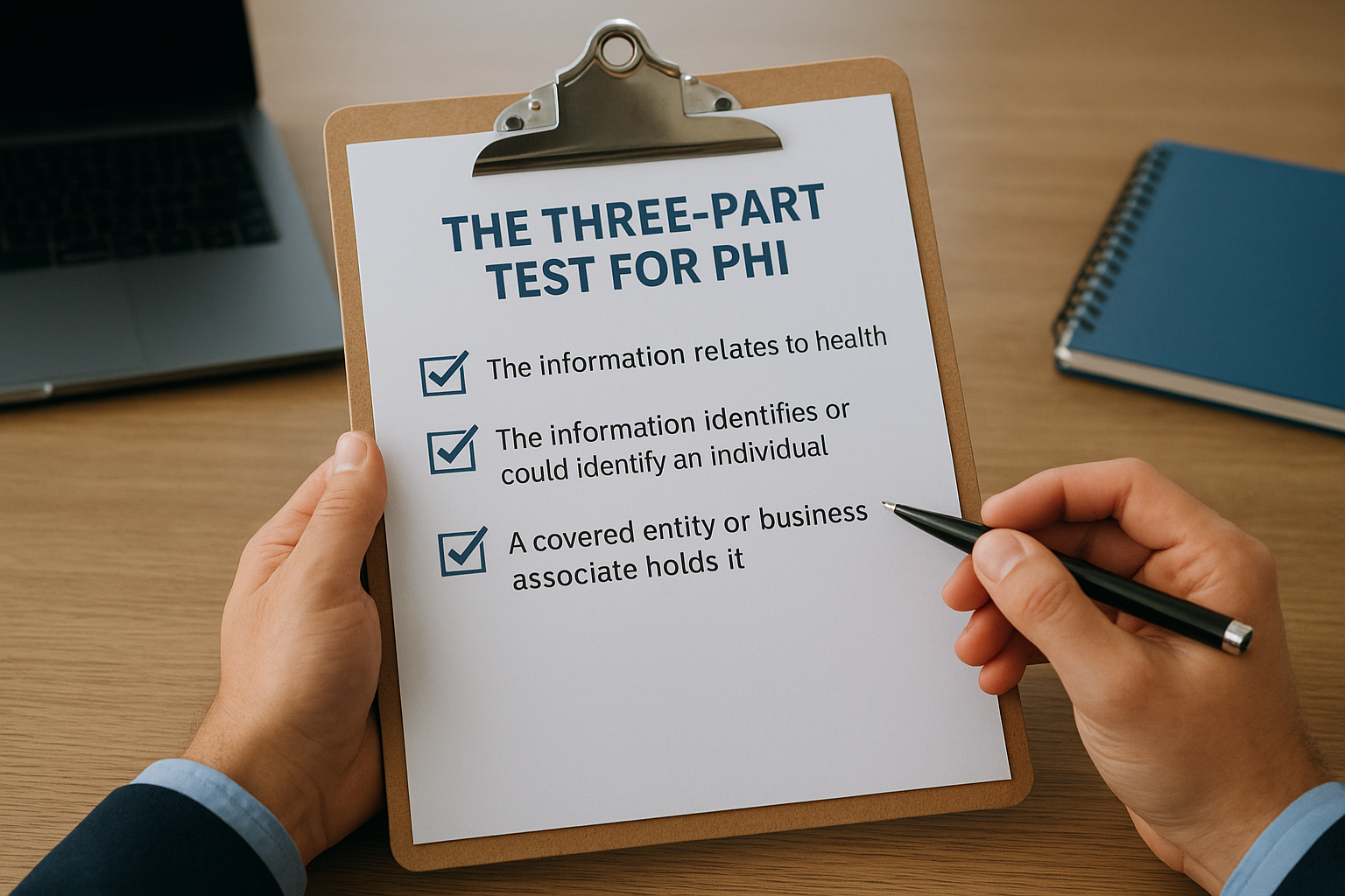 The three-part test for PHI