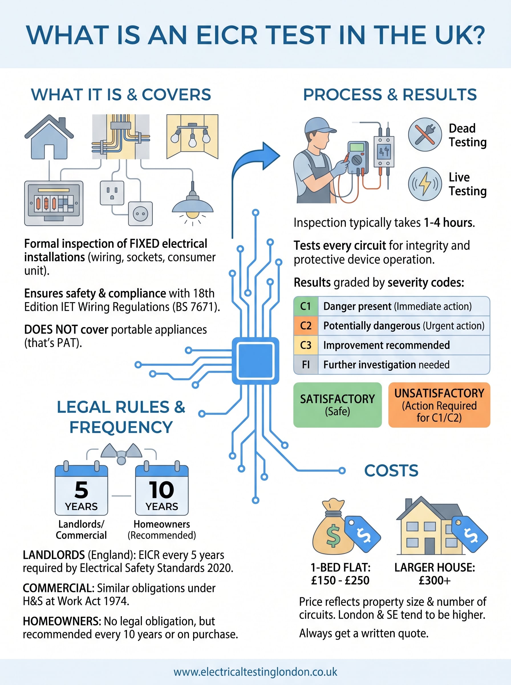 what is an eicr test infographic