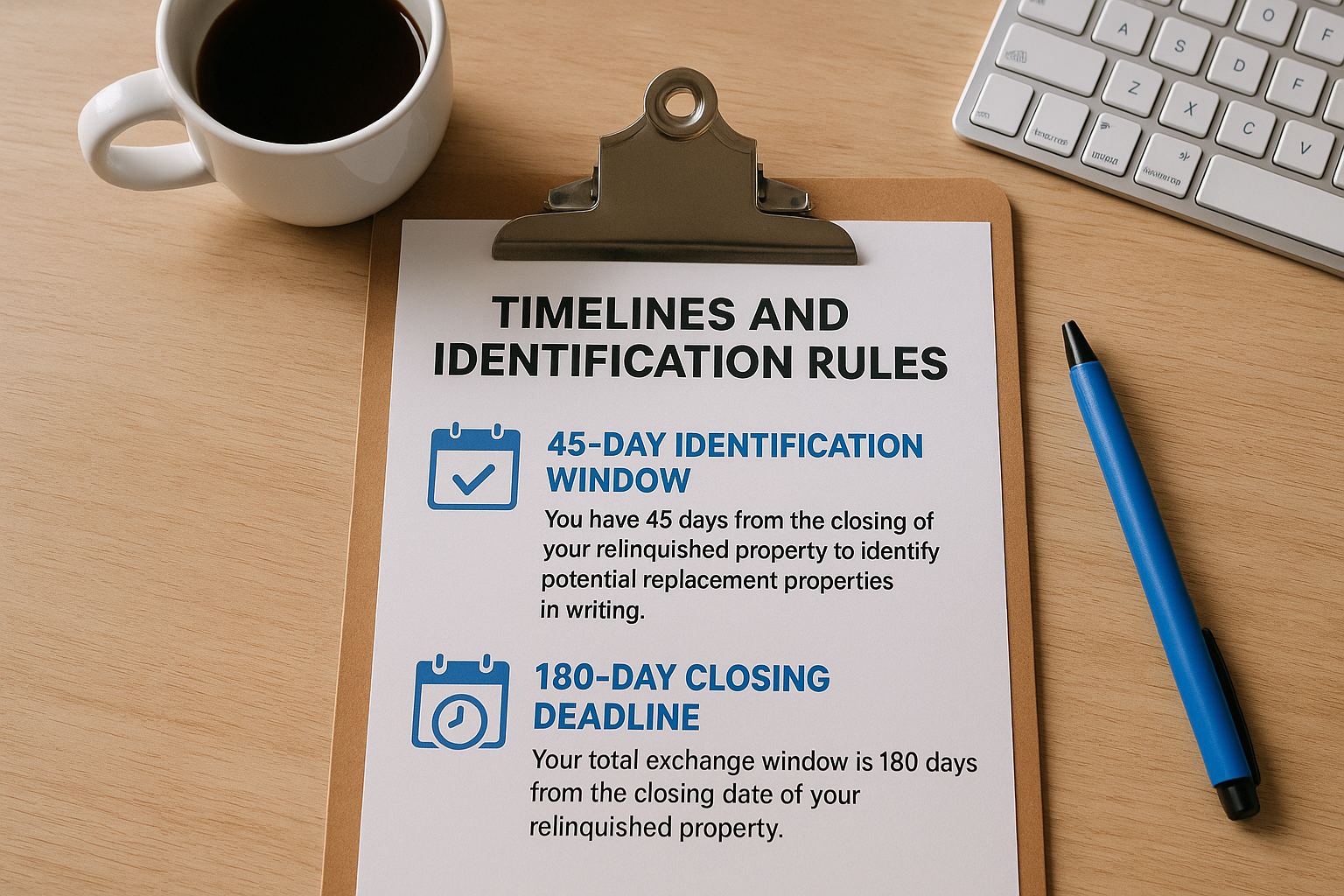 Timelines and identification rules