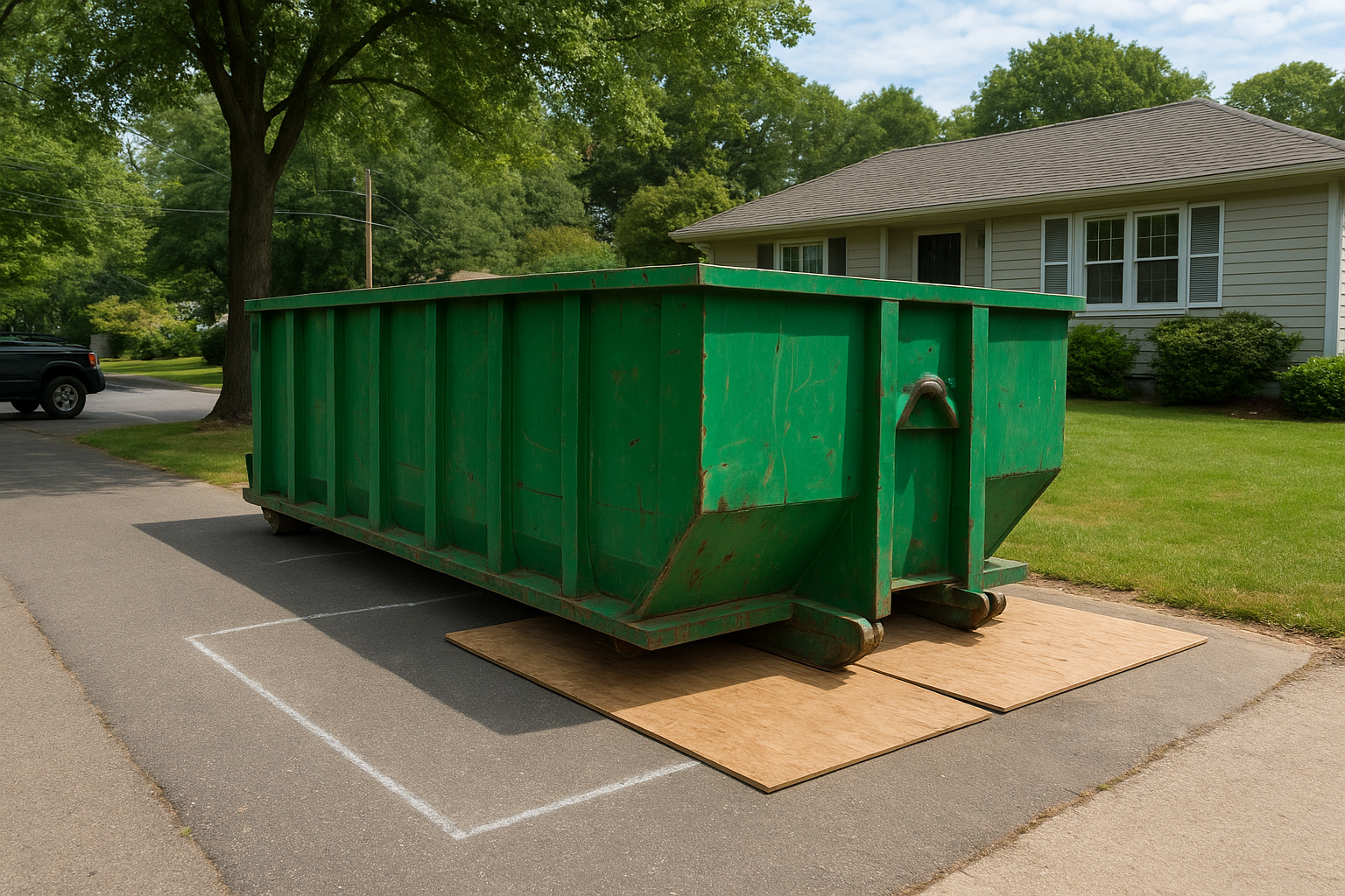 Choosing where to place the container