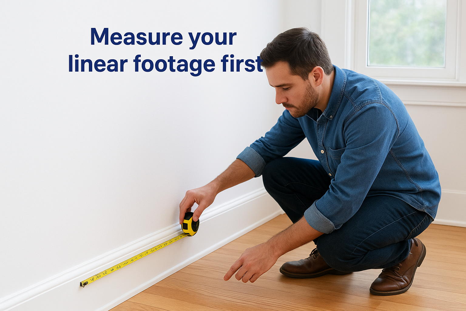 Measure your linear footage first