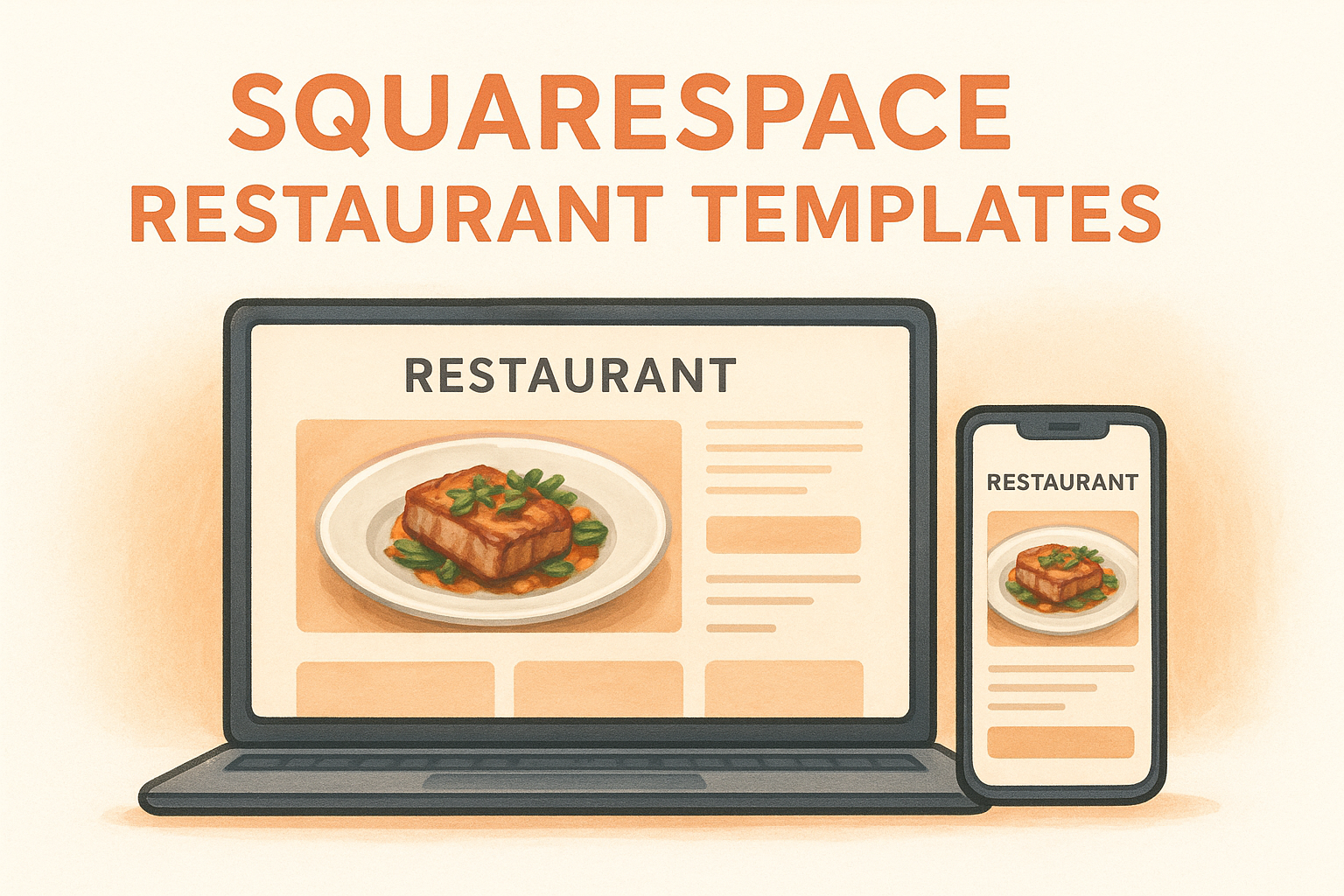 3. Squarespace restaurant templates