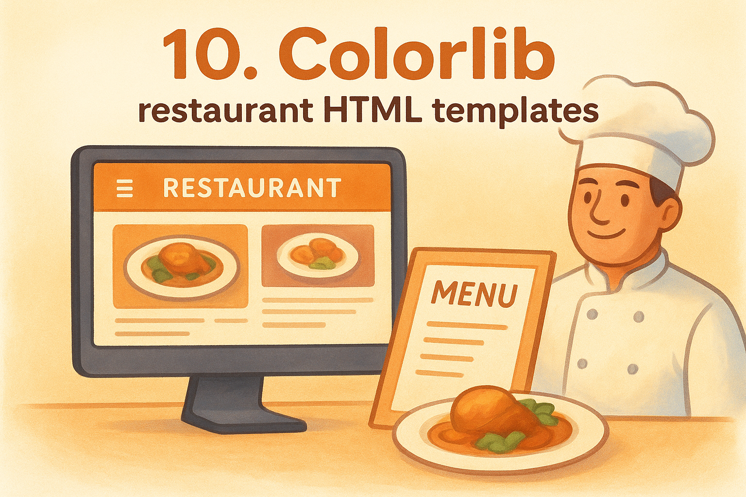 10. Colorlib restaurant HTML templates