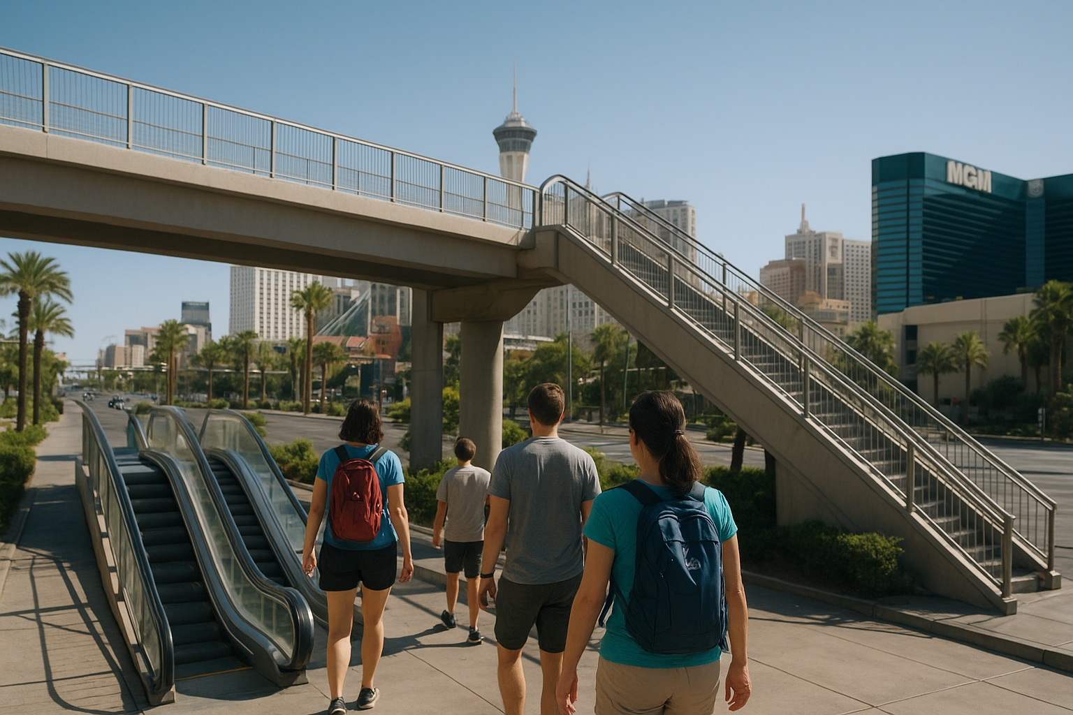 Bridges, escalators, and indoor routes that save time
