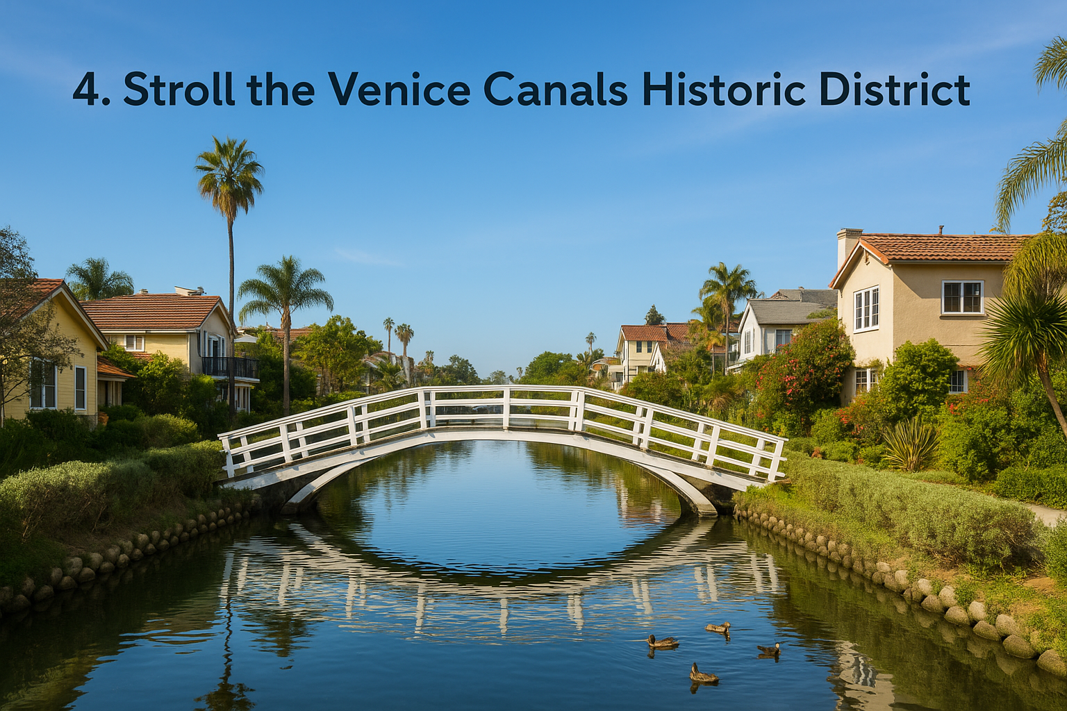 4. Stroll the Venice Canals Historic District