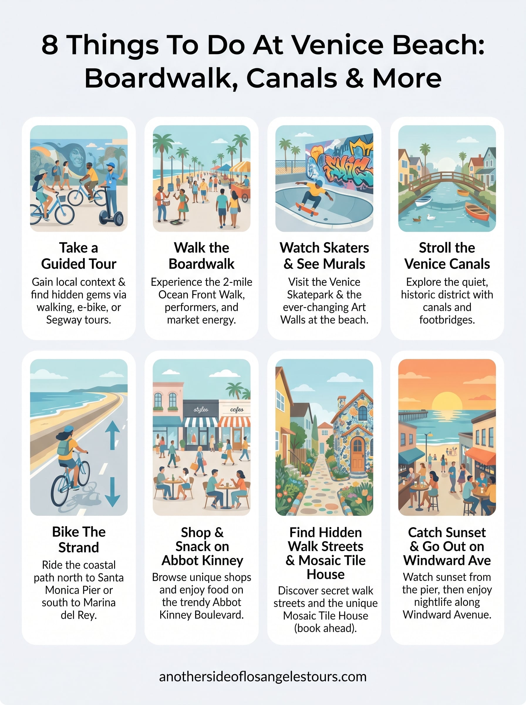 things to do at venice beach infographic
