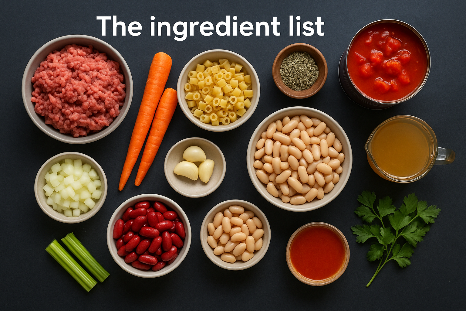 The ingredient list