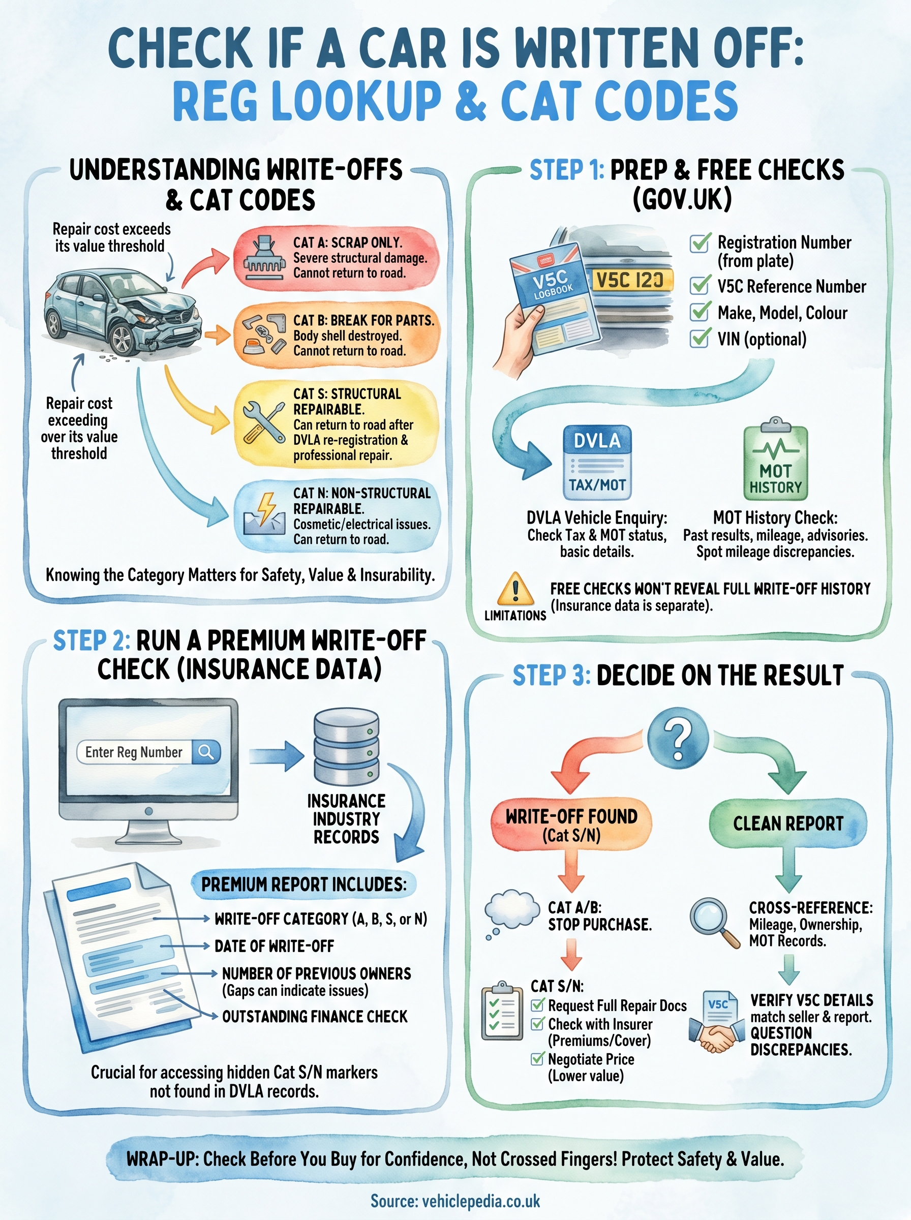 check if car is written off infographic