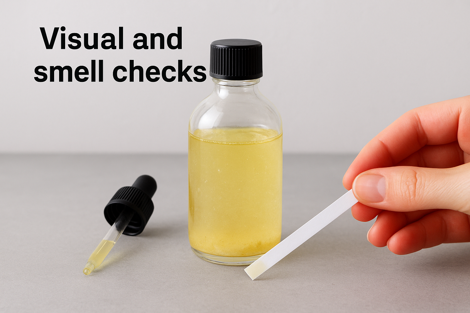 Visual and smell checks
