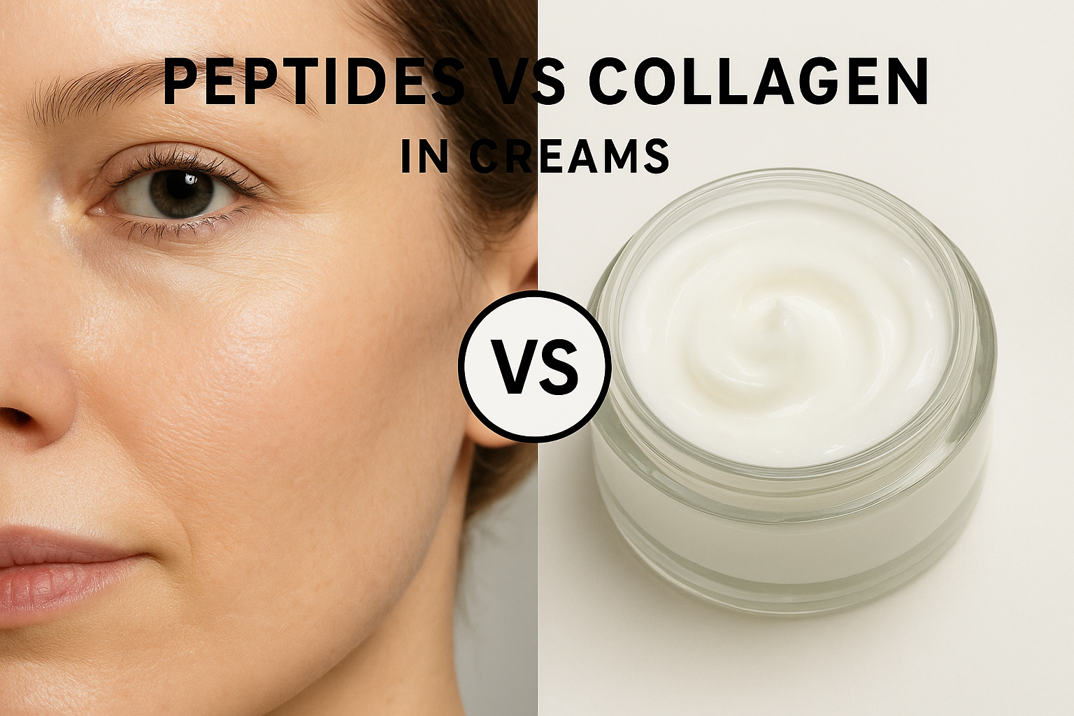 What to know about peptides vs collagen in creams