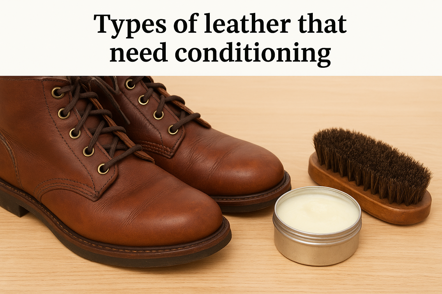 Types of leather that need conditioning