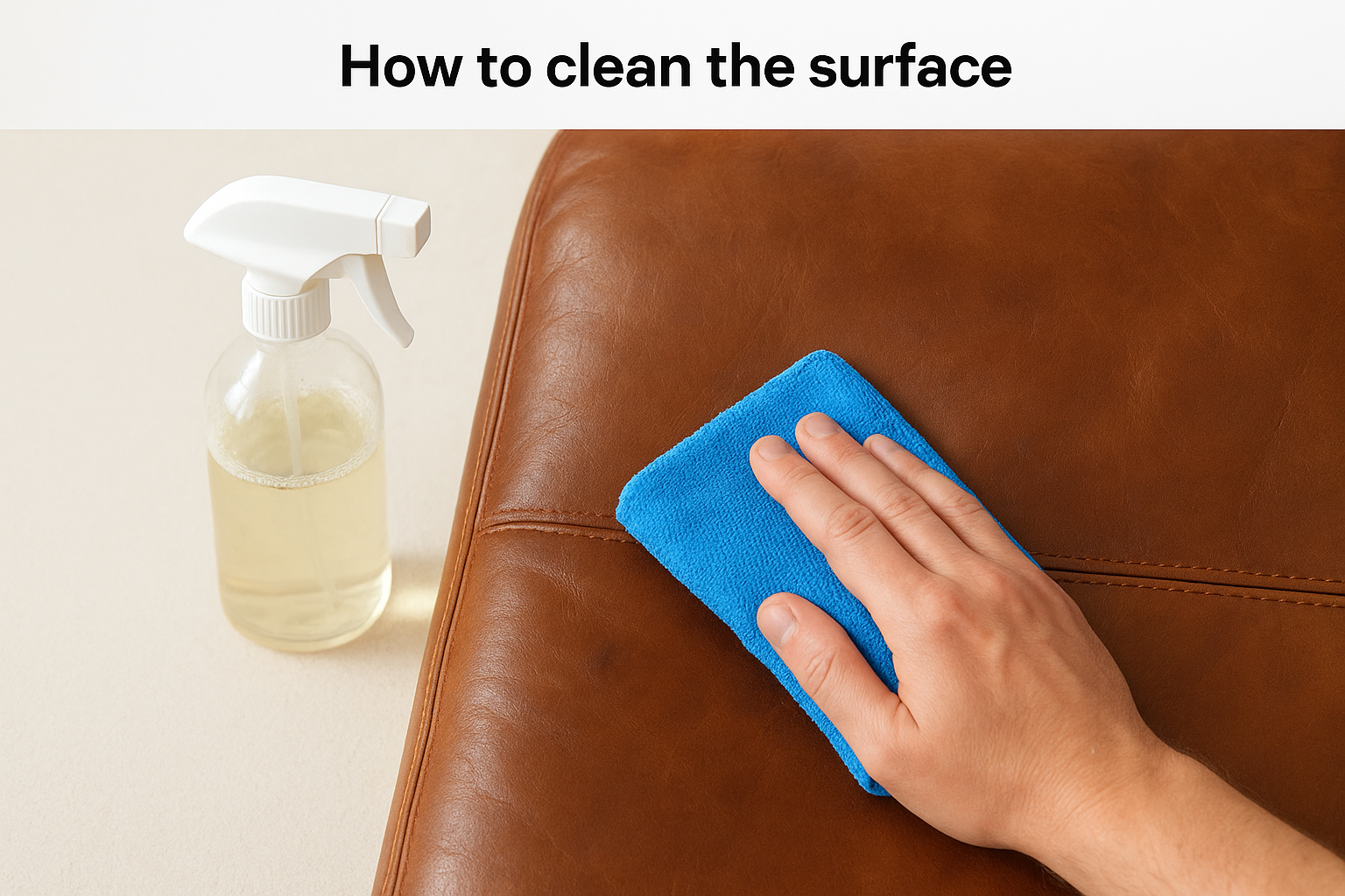 How to clean the surface