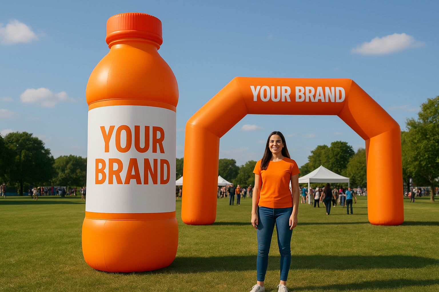 1. Custom branded inflatables for events