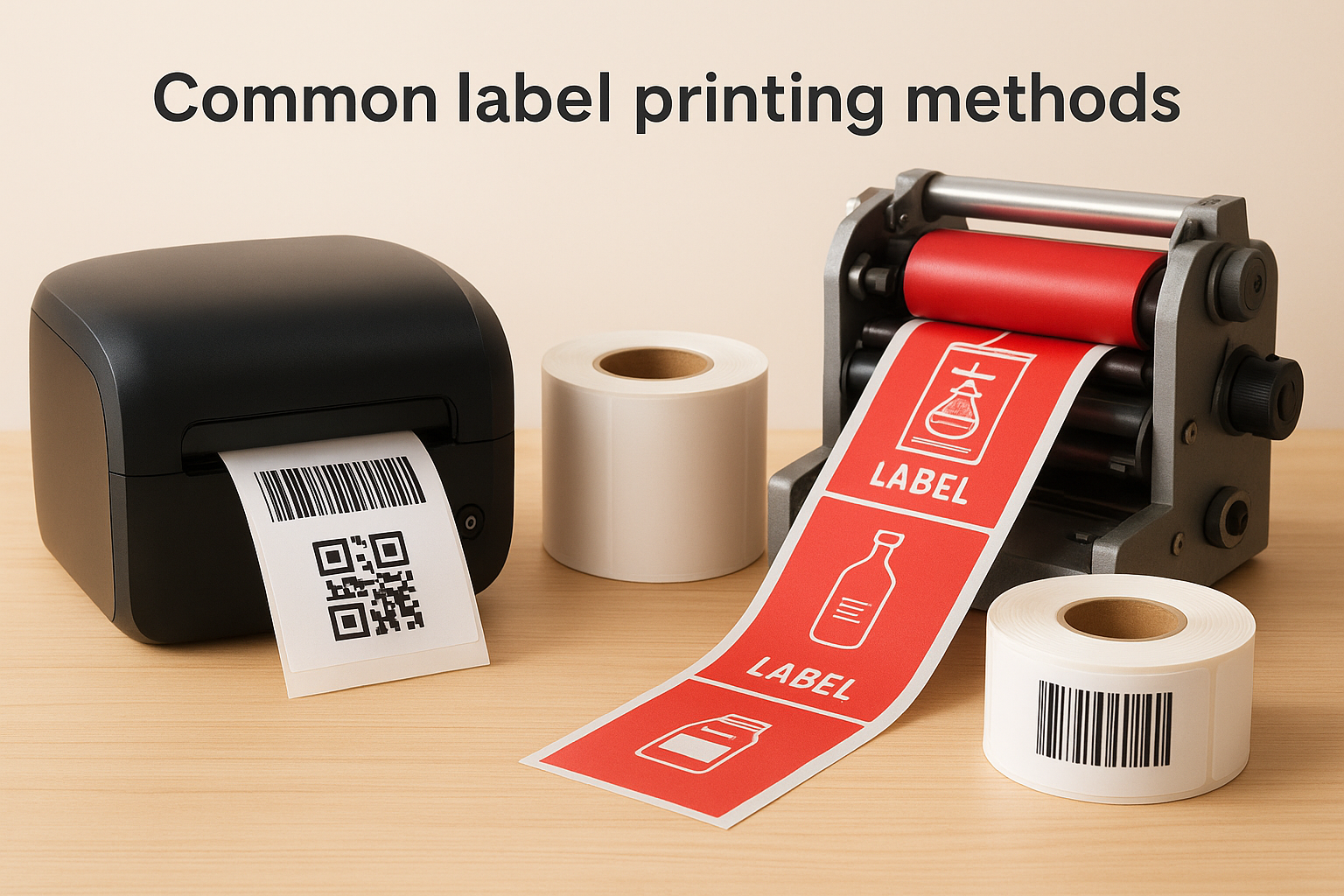 Common label printing methods