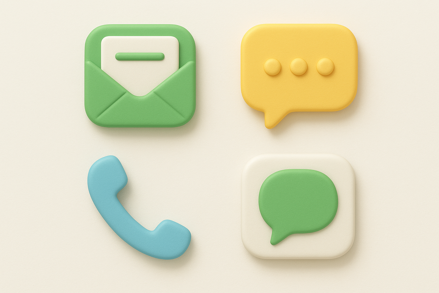 When to use email, chat, phone, and in-app