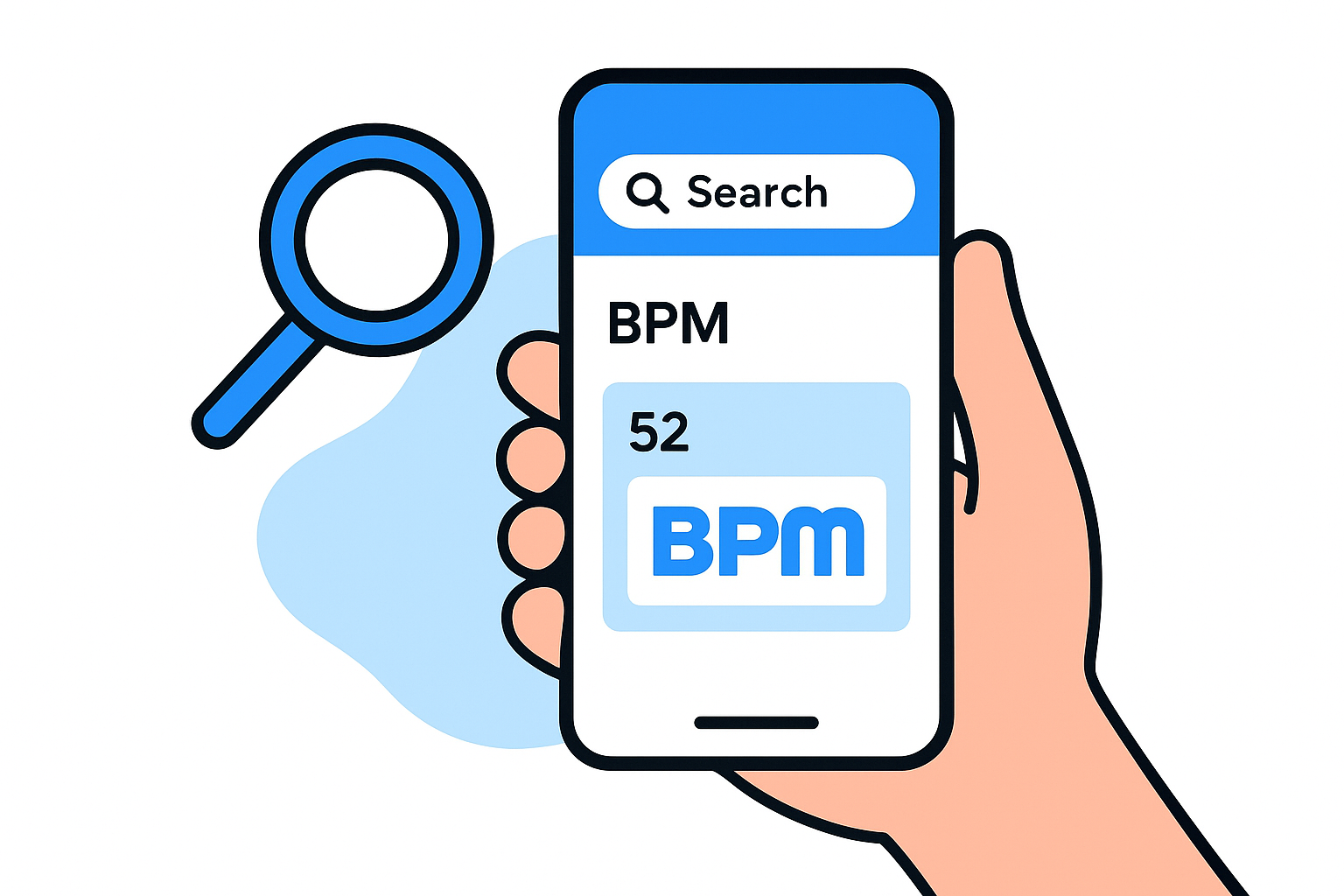 1. SiriusXM app search for BPM channel 52