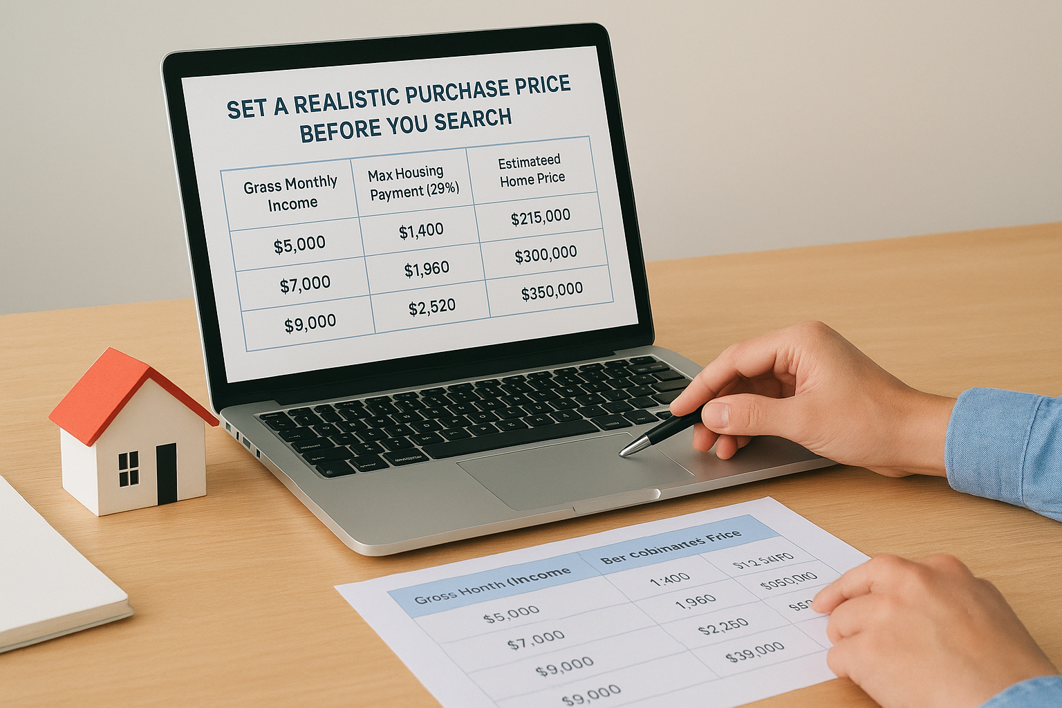 Set a realistic purchase price before you search