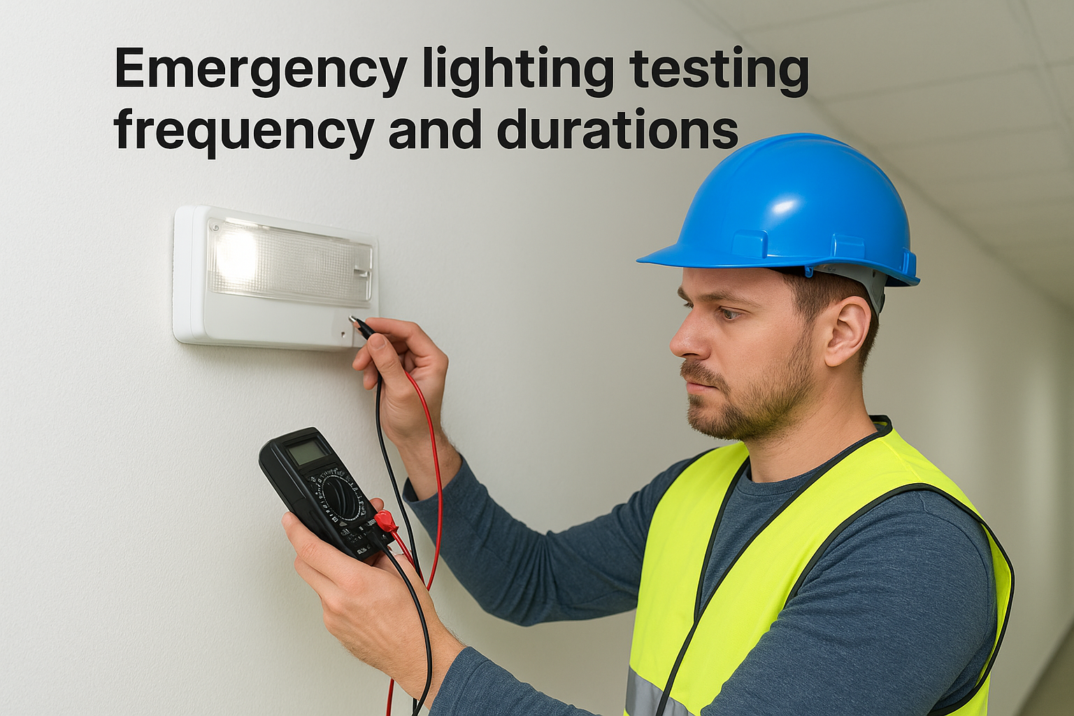 Emergency lighting testing frequency and durations
