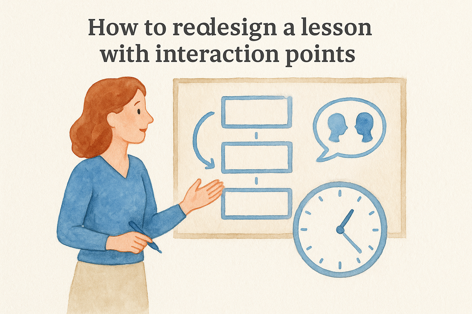 How to redesign a lesson with interaction points
